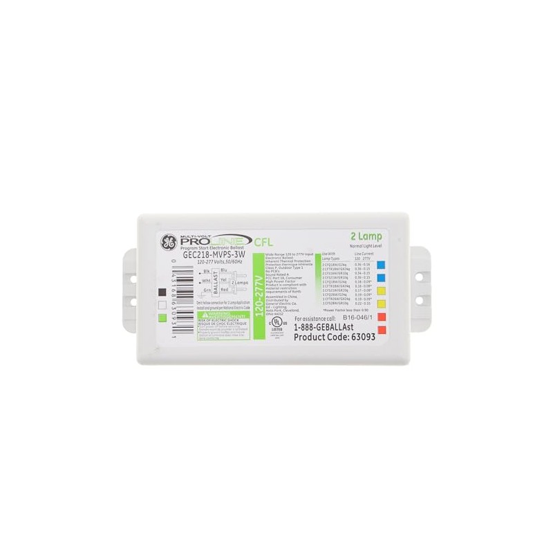 GE 63093 - GEC218-MVPS-3W Compact Fluorescent Ballast