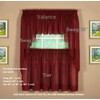 Today's Curtain Emelia Original Voile Tier Pair 30", Burgundy, 60"