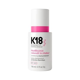 K18 HeatBounce Spray protector de calor acondicionador, acondicionador ligero sin enjuague + protección térmica de 450 ℉ (449.6 °F) en el interior, suaviza, suaviza y desenreda todo tipo de cabello