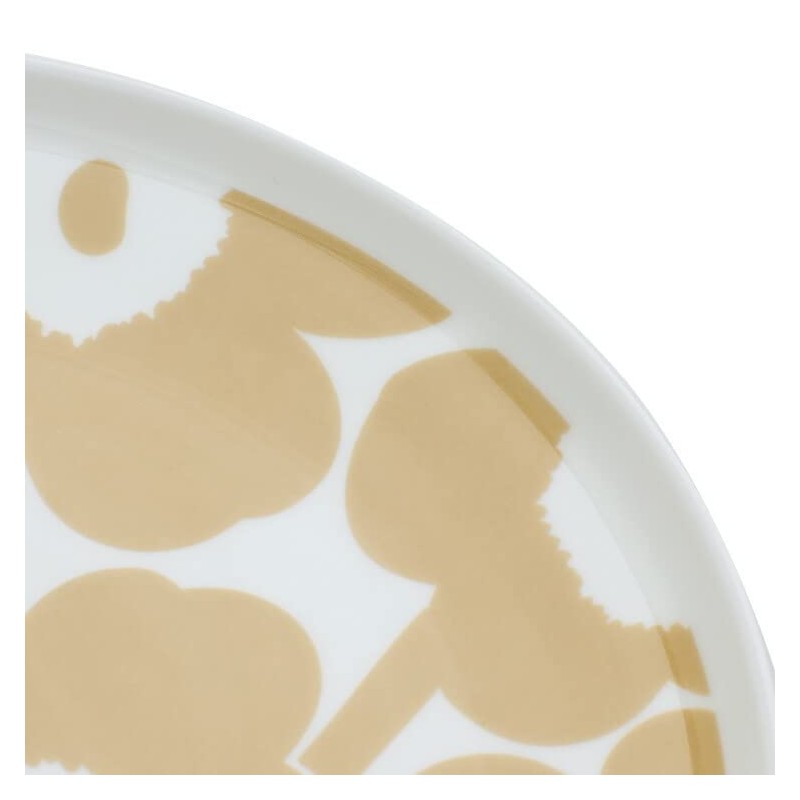 Marimekko 067956 180 Plate 9.8 inches (25 cm) Unikko White
