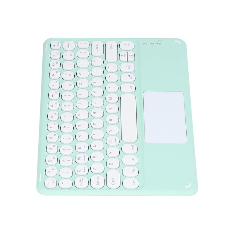 Touch Wireless Keyboard Round Keycaps Ergonomic Design Ultra Thin Smart