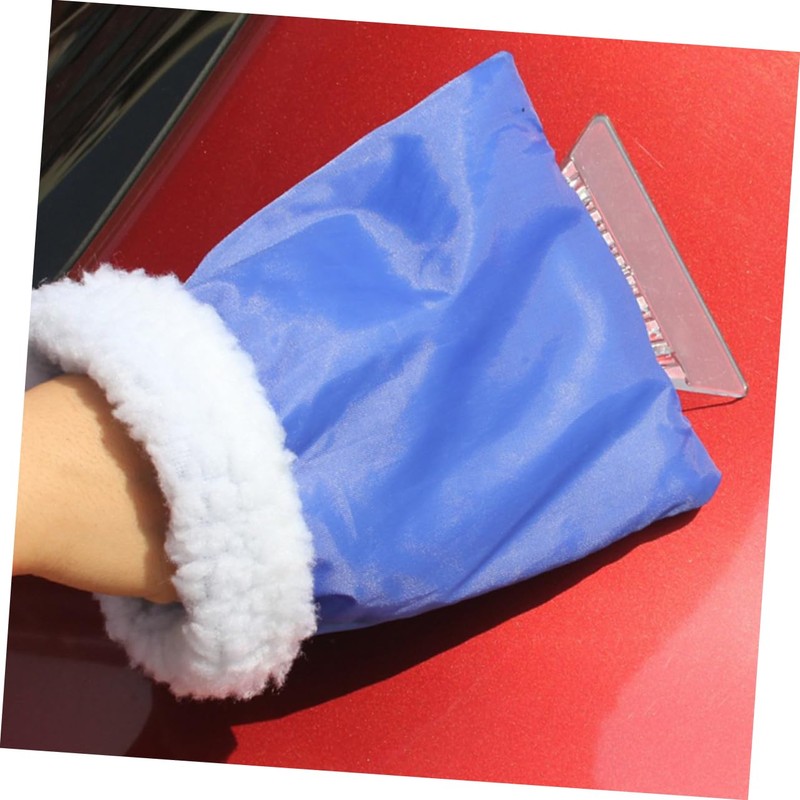 GLEAVI 3pcs Car Snow Scraper with Glove Ice Scraper Mitt