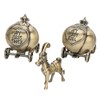 Tooth Collection Box Metal Pumpkin Carriage Shape Exquisite Vintage Craft