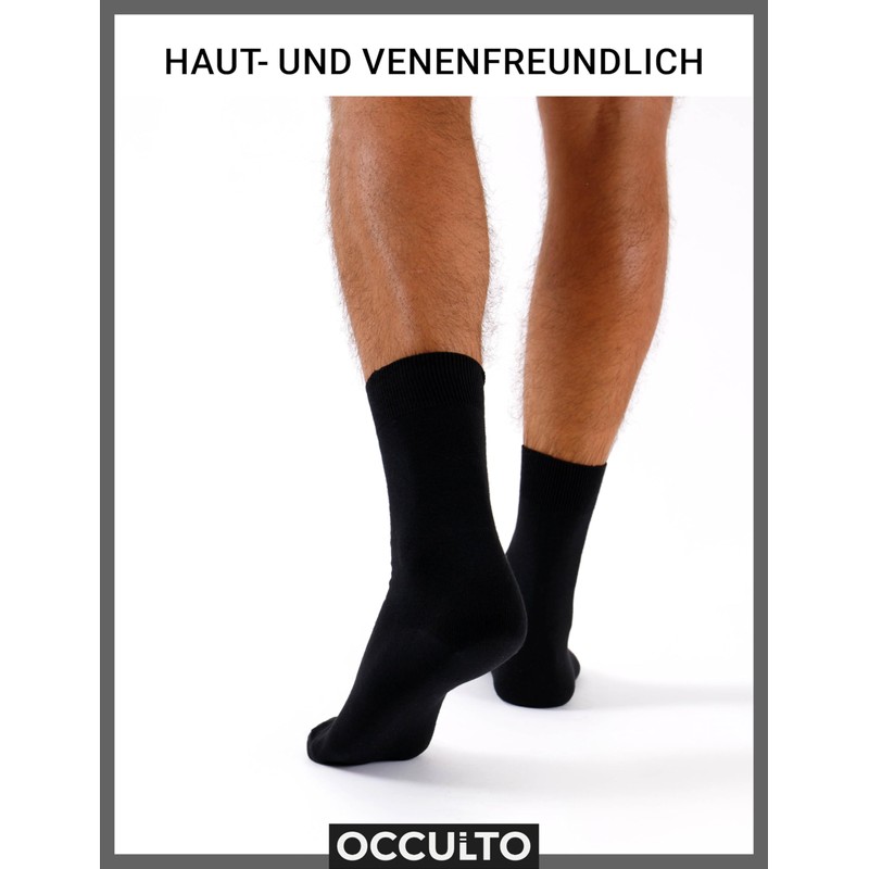 Occulto Men's 100% Cotton Socks Pack of 6 (Model: Roland),