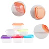 Rumyve 6pcs Mini Storage Boxes,Plastic Food Storage Containers,Rectangular Small Pots