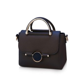 NICOLE & DORIS Shoulder Bag Women PU Leather Shoulder Bag Vintage Small Handbag for Going Out Classic Evening Bag Party Bag Leisure Bag, black, vintage