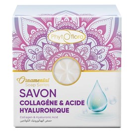 PHYTOFLORA Collagen & Hyaluronic Acid 100 g 1 Piece Moisturising Exfoliating Face and Body Natural Care for Young and Radiant Skin - Solid Collagen Shampoo without Sulphates