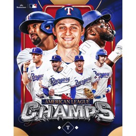SPORTSPHOTOSUSA 2023 Texas Rangers American League Champions World Series ALCS 8x10 Photo