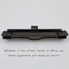 RILOMBAO 6 Pack Black Metal Clipboard Clips 4.72" (12cm) Mountable