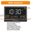 ALFAJR Azan Alarm Extra Large Wall Clock - CJ-17 Black