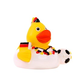 Schnabels Squeaky Duck Football Fan - Gift for Birth Birthday Name Day Children Baby Friend Girl Boy - Toy Bath Duck Bath Decoration
