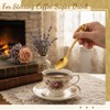 Dandat 20 Pcs 4.9" Vintage Fancy Gold Teaspoons Coffee, Tea