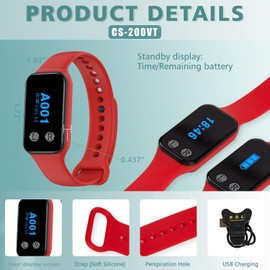 WNKRUN Wireless Caregiver Pager Calling System Call Button Nurse Alert System with 1 Watch Pager and 5 2-Key Call Buttons