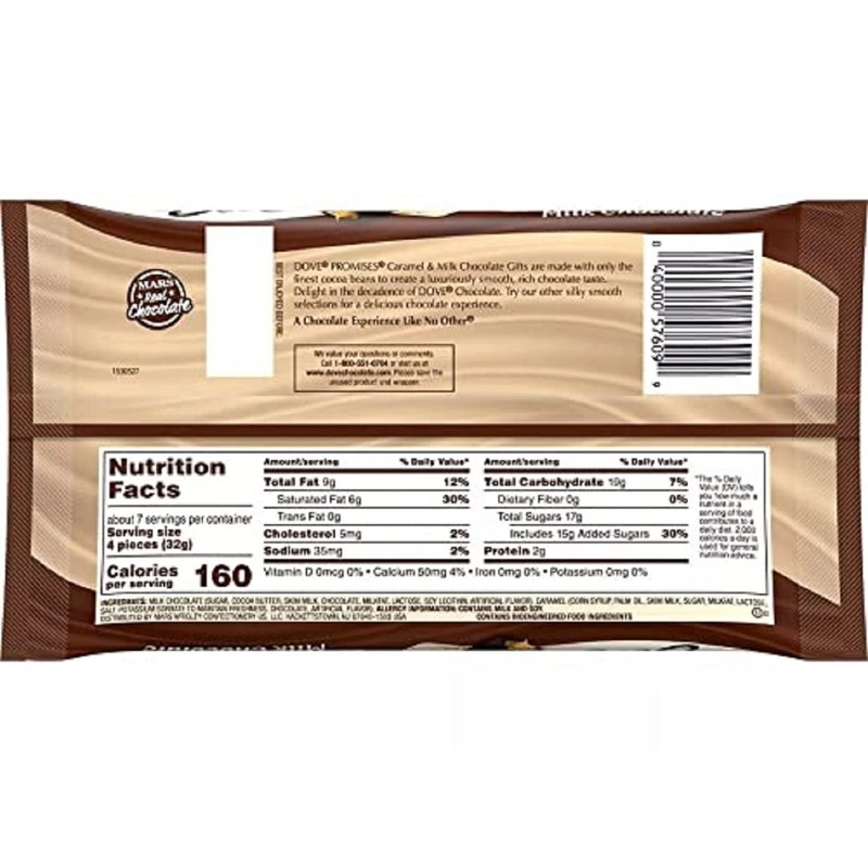 Dove Holiday Promises Silky Smooth Caramel & Milk Chocolate -