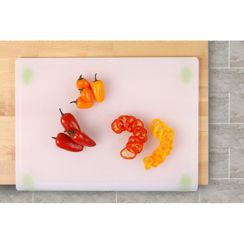 Dexas 431-22-383 Kitchen Workboard/Cutting Board, 12.5 by 17", Natural/Green