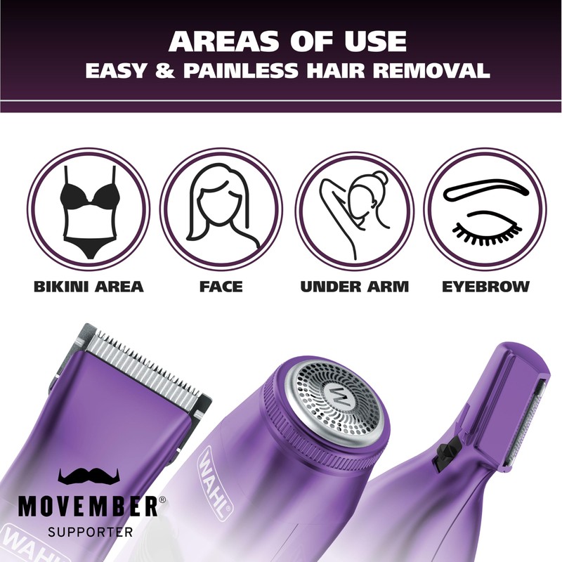 Wahl Pure Confidence Rechargeable Electric Trimmer, Shaver, & Detailer for