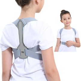RONGUI Children's Posture Support, Stoop, Suitable for Heights: 39.4 - 65.0 inches (100 - 165 cm), Posture Belt, Rolled Shoulder, Smartphone Neck, Backed Back, Hunchback Belt (S (39.4 - 49.2 inches