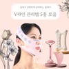 Facial Contouring Home Care Collection: Double Lifting Band, Heart Gua Sha, Roller Set, White Face & Body V-Line Massager Tool Roller Gua Sha 4ea