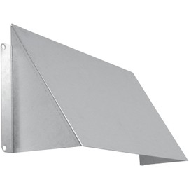 10" x 5" Galvanized Steel Vent Cover - Duct Exhaust/Inlet Rain Deflector - Weatherproof Guard for Open Ventilation Systems - Indoor/Outdoor Vent Hood - Air Vent Grille Protection Roof