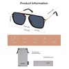 SOJOS Sunglasses for Women & Men, Square, Retro, Polarized Lens,