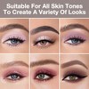 HHLTOH 6 Colors Eyeshadow Palette, Rose Pink Mauve Plum Neutral