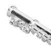 Silver Flute Brooch Miniature Musical Instrument Lapel Brooch Pin with