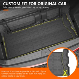 powoq 7&8 Seats Trunk Mat Compatible with 2021-2025 Toyota Sienna Cargo Mat TPE Trunk Liner Cargo Liner Replacement for 2021-2025 Toyota Sienna Accessories (Trunk Mat)