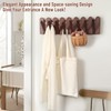 KYIAANY Wall Coat Rack for Entryway: Wooden Modern Heavy Duty