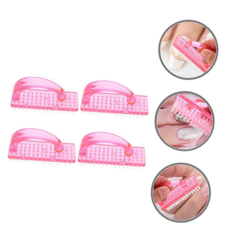 Ipetboom Fingernail Brush 4 Pack Nail Cleaning Brushes Stiff Bristles