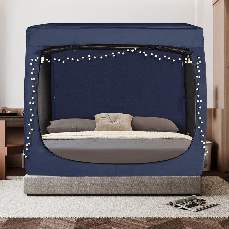 Queen Bed Canopy Tent - Portable Dream Tent for Kids