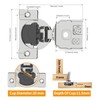 Chibery 10 Pack 1-5/16" Overlay 3D Soft Close Concealed Hinge