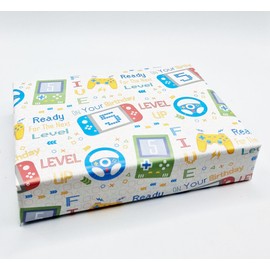 2 Sheets 5th Birthday Gamer Wrapping Paper Computer Games Age 5 Cute Fun Attractive Boy Girl Birthday Level Up Gaming Multi Coloured Unisex Giftwrap Four Year Old Male Or Female