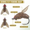 Bionic Fly Fishing Bait,18pcs/36pcs Trout Jig Swimbait Fly Hook Soft