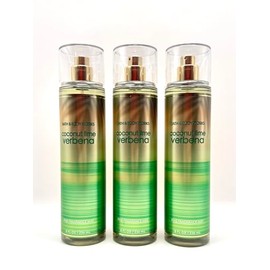 Bath and Body Work Coconut Lime Verbena Fine Fragrance Mist, 8 fl oz, Pack of 3