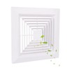 1-Piece (9"x9"Inches) Bathroom Exhaust Fan Cover with Spring, Square Ceiling