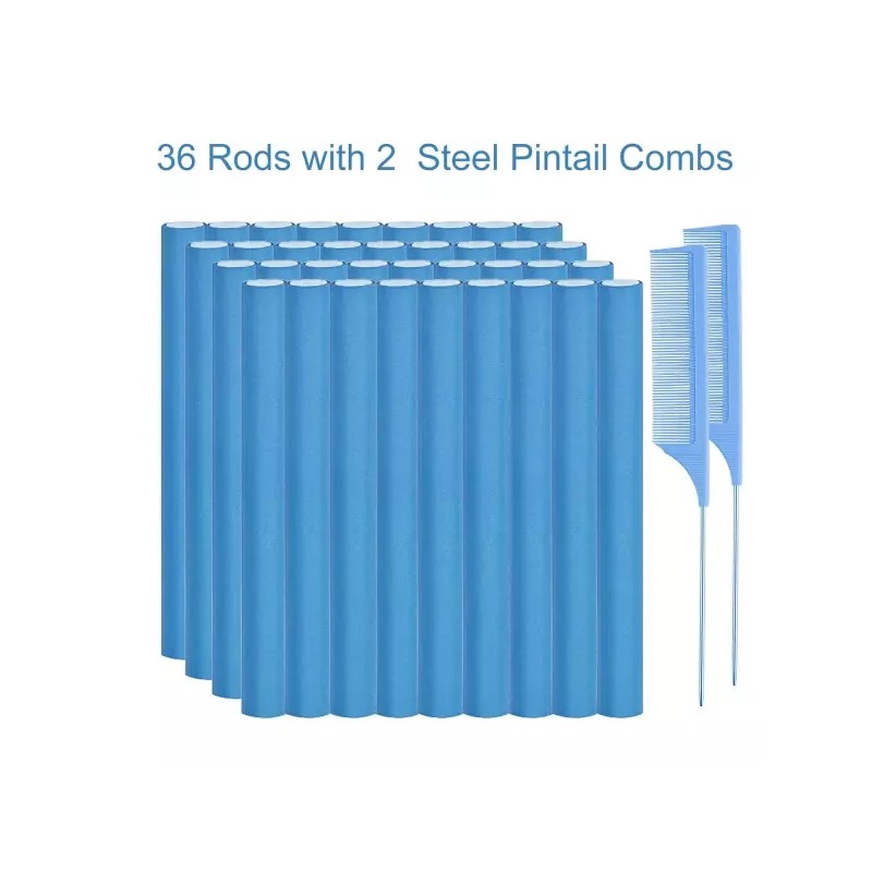 Flexi Rods 36 플렉시 로드 헤어 롤러 길고 짧은 트위스트를