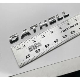AUTOBADGEZ NEW 3D Chrome Lettering CAT HELL Chrome Adhesive Badge Emblem fits HELLCAT 18mm