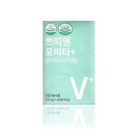 Petit&Povita+ Multivitamin 750mg x 60 tablets 1ea / 쁘띠앤 포비타+ 멀티비타민 750mg x 60정 1개
