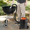 LIGO Ash Vacuum 1000W 15L,Double Filtration, with 3 Swivel Casters,Blowing