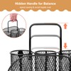 DTICON Metal Utensil Caddy Silverware Organizer, Paper Plate Holder Cutlery