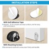 HUTLON Door Stops 2 Pack, Magnetic Door Stopper, Self Adhesive,