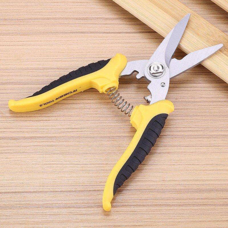 7" Stainless Steel Pruning Shears Cutter Home Gardening Plant Scissor