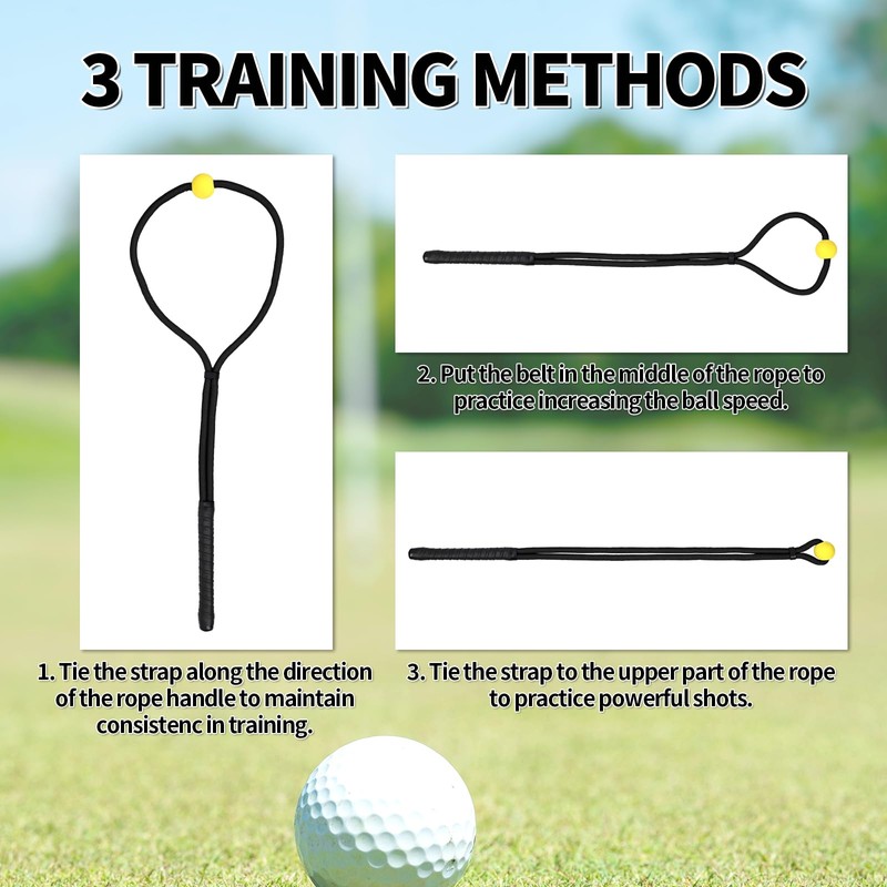 Gosknor Golf Rope Swing Trainer, Professional Portable Golf Rope Swing