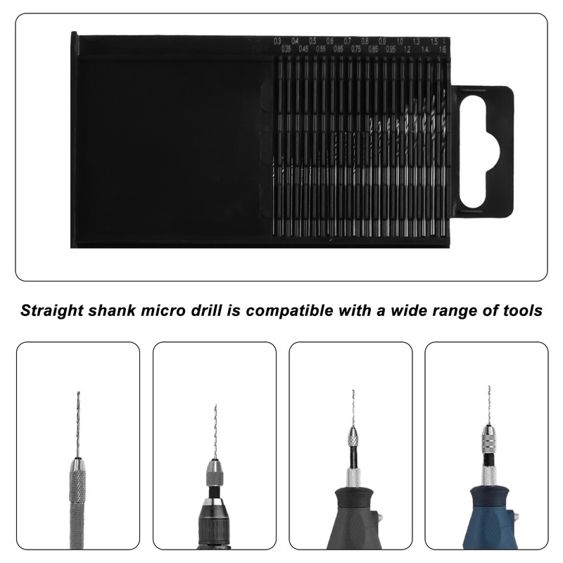 QBXMY7 70 Pcs HSS Mini Twist Drill Bit Set,Metric Drill