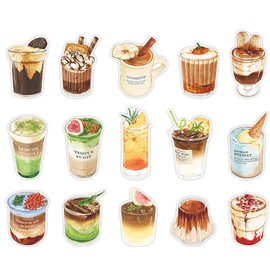 Retro Style Postcards,Sip of Coffee Shape Vintage Old Heteroideus Travel Greeting Cards,Set of 15 Different Designs,Perfect for Wedding Party Guest Book