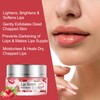 Strawberry Lip Scrub & Repair, Exfoliator & Moisturizer for Chapped,