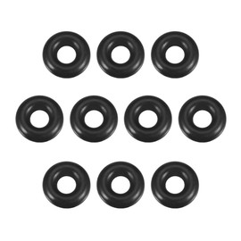 sourcing map Pack of 10 O Ring Seal 6 mm x 14 mm x 4 mm Metric Nitrile Rubber Sealing Rings Rubber for Cream Dispenser Pump Quick Coupling Transfer Adapter Watch Seals