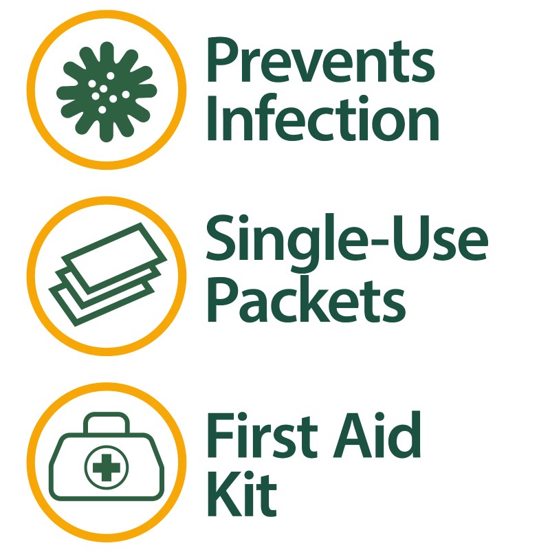 Globe (25 Pack) Globe Triple Antibiotic Ointment 0.9g Single Packets.