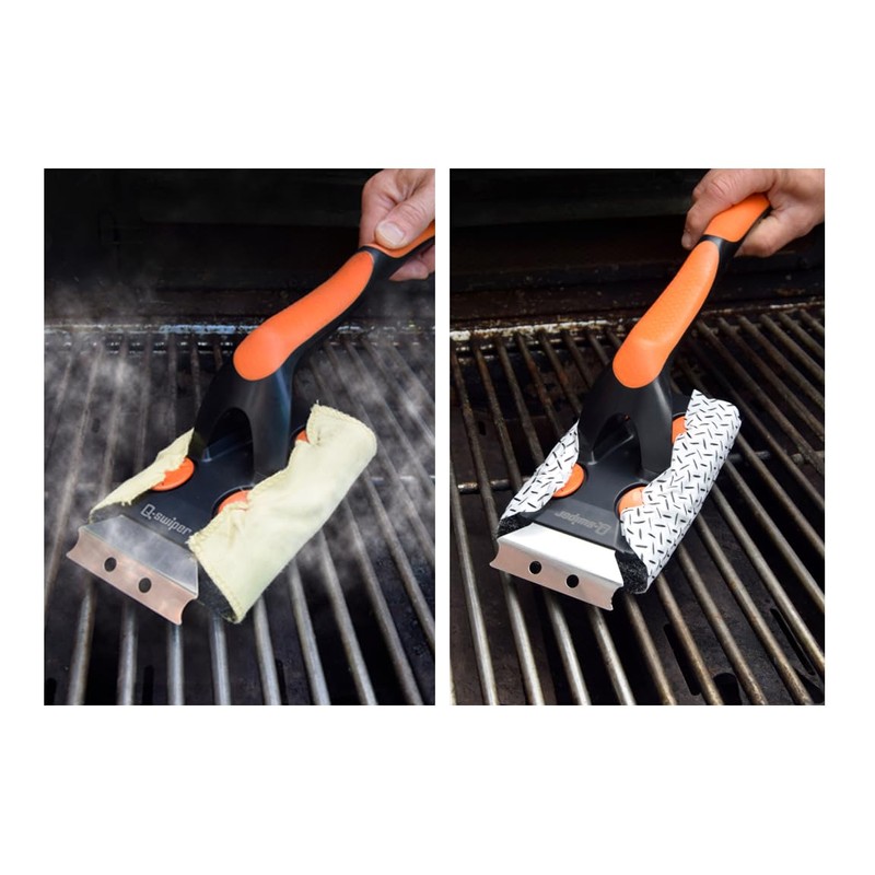 Q-Swiper XL Complete Grill Cleaner Kit - Hot + Cold