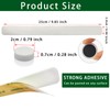 PYJLBX Magnetic Bulletin Board Strips Frameless Stainless Steel Iron Strips,